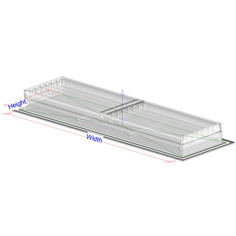BIM objects - Free download! Linear Bar Grille L-BG, and Linear Bar ...