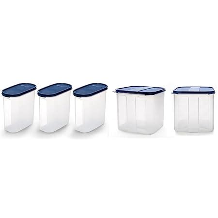 Buy Signoraware Modular Oval No.3 Plastic Container Set, 1.7 litres ...
