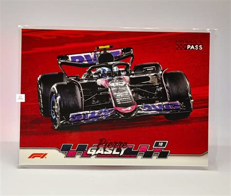 Pierre Gasly 2024 Topps Formula 1 Paddock Pass Red Foil #40 Insert car ...