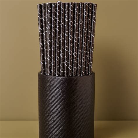 Halloween Barbed Wire Paper Straws – 50 Pcs – Black & White Gothic Spo ...