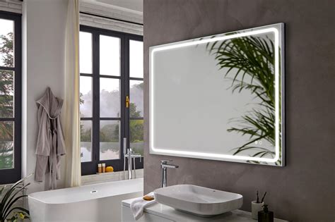 Espejo de baño con luz LED Mia Plus con antivaho, táctil 140x80cm ...