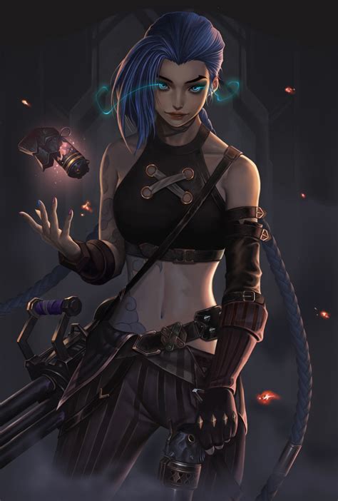 Safebooru - 1girl absurdres arcane: league of legends arcane jinx arm ...