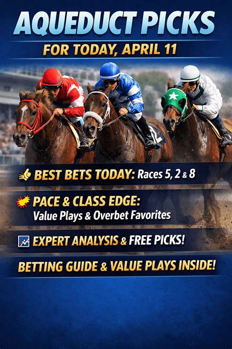 Aqueduct Picks for Today, April 11: Best Bets and Race Analysis - Today ...