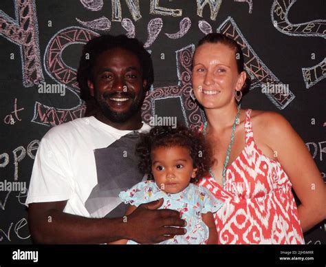 PUNTA GORDA, BELIZE - JUNE 26, 2014 Asha and family at the opening ...