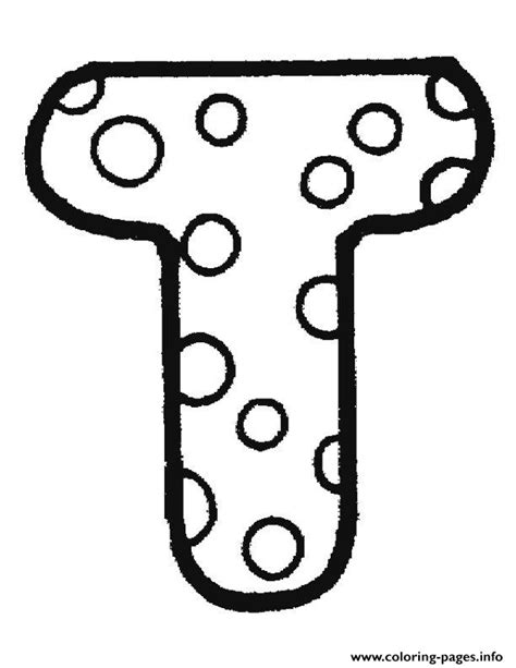 Printable Bubble Letter T