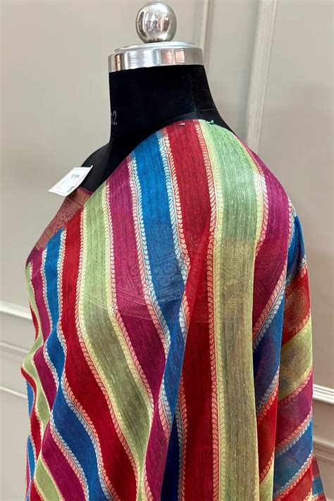 Pink Resham Zari Cotton Silk Banarasi Saree – Mohsin Textiles