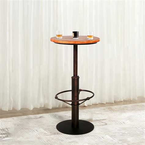 Amazon.com: BOKKOLIK Industrial High Pub Table 42inch Vintage Bar ...