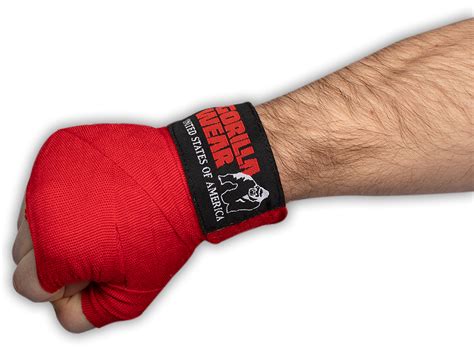 Boxing Bandage - Rood - 2.5m / 98 inch Gorilla Wear