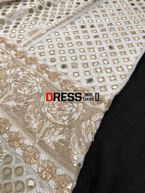 Mirror and Gota Patti Chikankari Lehenga Skirt (Lehenga only ...