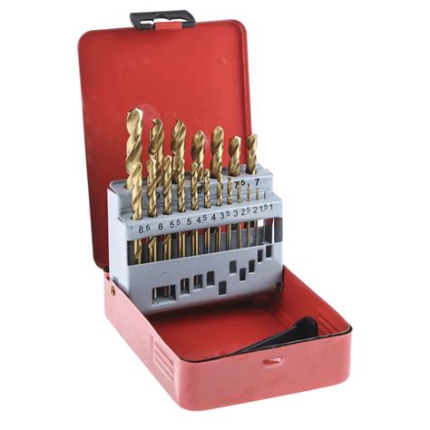 RS PRO | RS PRO 19-Piece Twist Drill Bit Set for Metal, 10mm Max, 1mm ...