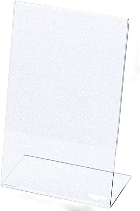 SIGNOOGLE 1 Compartments Acrylic Portrait Counter Poster Table Top Menu ...
