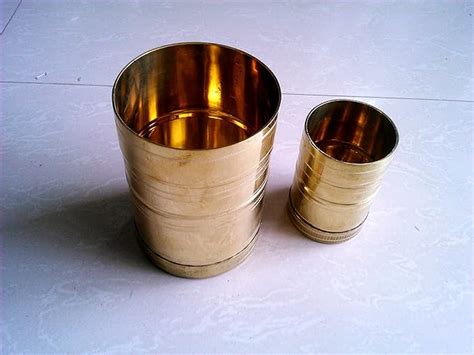 TejasCare Brass Traditional Rice Grains Measuring Pot | Nira para ...