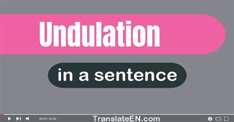 Image result for Undulation Examples