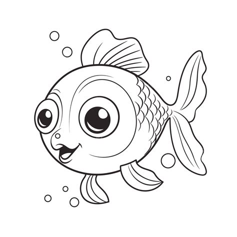 Fish Outline Coloring Pages - outline of quoy fish