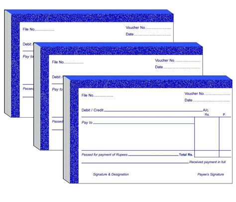 Anvis Debit/Credit Voucher book | 17 × 11 cm | 100 sheets (Pack of 3 ...