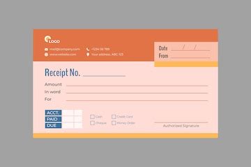 Modelo de livro de recibos de design plano | Vetor Grátis