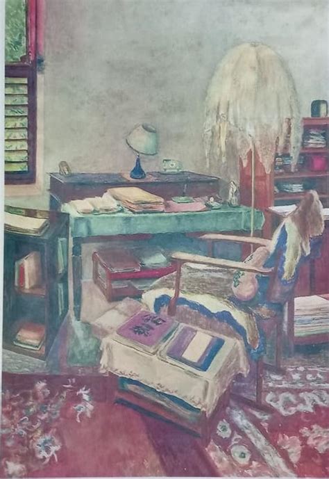 Paintings of Sri Aurobindo Ashram building, rooms by artists