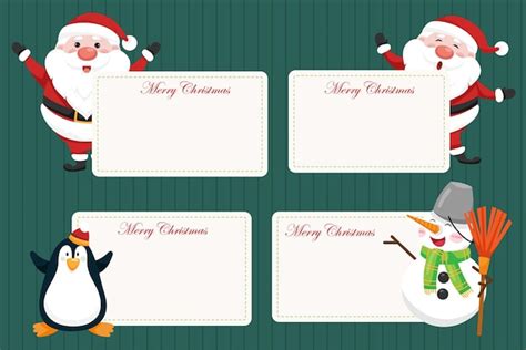Merry christmas card | Free Vector