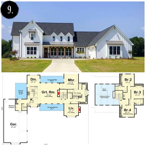 10 Modern Farmhouse Floor Plans I Love - Rooms For Rent blog | Modern ...