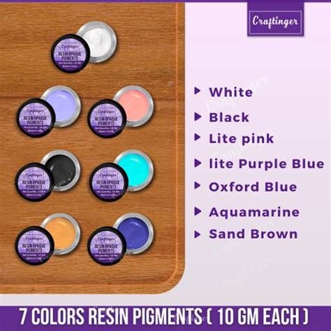 Flipkart.com | Craftinger 10 Gm Epoxy Resin Opaque Pigment Set of 7 ...