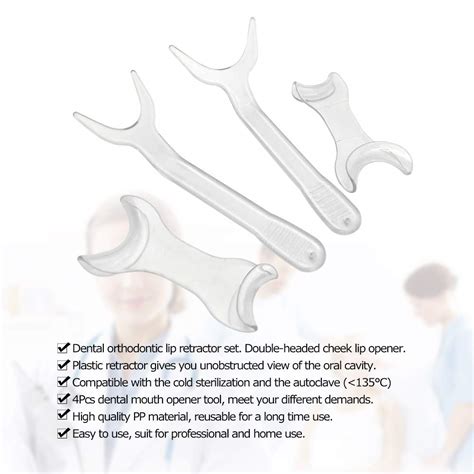 Buy yosunl 4pcs Lip Cheek Retractor Set Dental Mouth Opener Intraoral ...