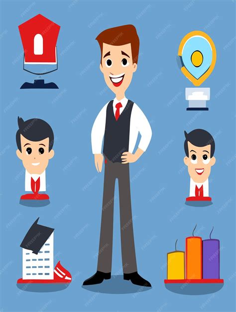 Cartoon Business Man Vector 的图像结果