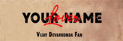 Vijay Devarkonda Movie Font Generator - Life Liker.in