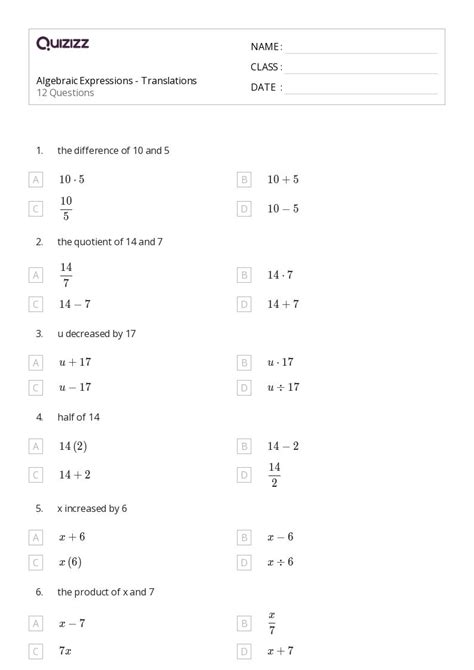 50+ algebraic modeling worksheets for 11th Class on Quizizz | Free ...