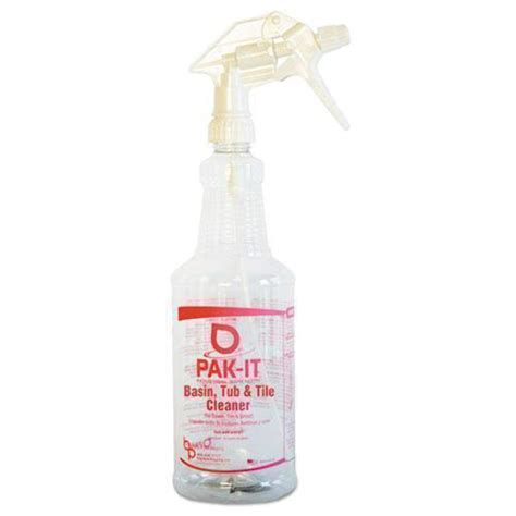 Big 3 Packaging PAK-IT Spray Bottle, Basin Tub/Tile Bathroom Cleaner ...