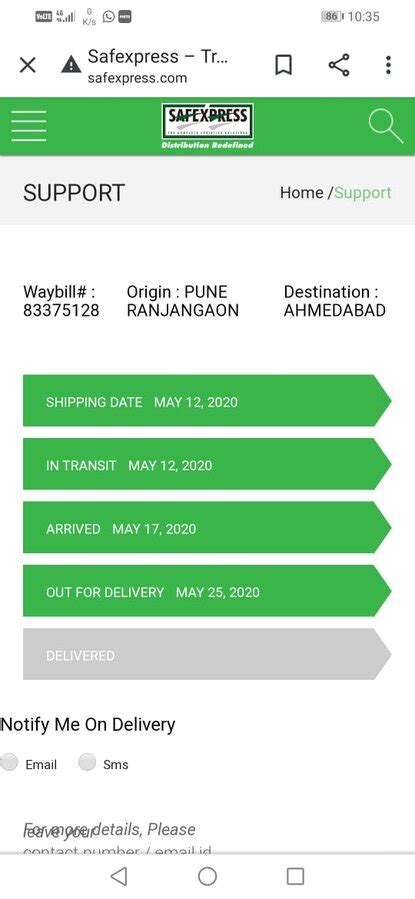 Safexpress — Material not delivered since last 15 days and getting ...