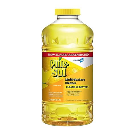 Pine-Sol All Purpose Cleaner, 80 oz, Bottle, Concentrated, Lemon Fresh ...
