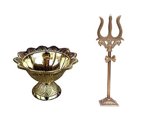 Buy De-Ultimate Combo of Trishul,Trident Damru with Stand Statue with ...