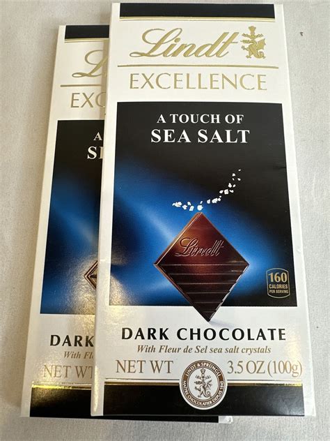 Buy LINDT EXCELLENCE | A Touch Of Sea Salt | Dark Chocolate | 3.5 OZ ...
