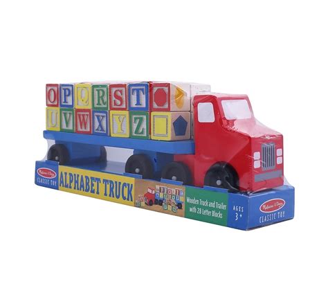 Shop Melissa & Doug Alphabet Truck Wooden Toys for Kids age 3Y ...
