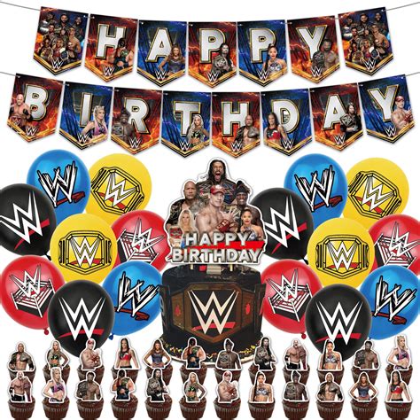 Buy Wrestling Party Decorations, Wrestling Birthday Party Supplies ...