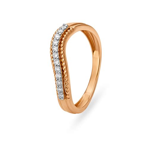 Chic Eternity Diamond Ring in White and Rose Gold
