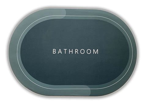 Buy RENVA Bathroom Door Mats | Water Absorbent Quick Dry Round Mat with ...
