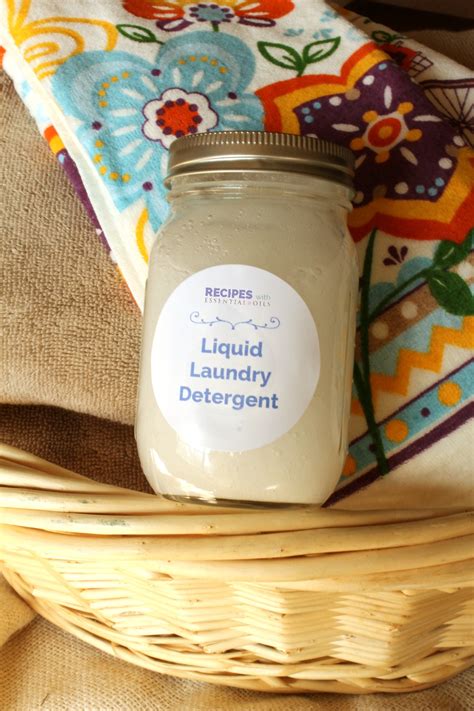 Liquid Laundry Detergent Recipe - Recipes with Essential Oils