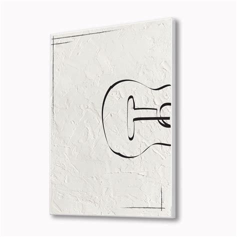 Guitar Drawing Canvas Wall Art Printed Wall Painting – Nestroots