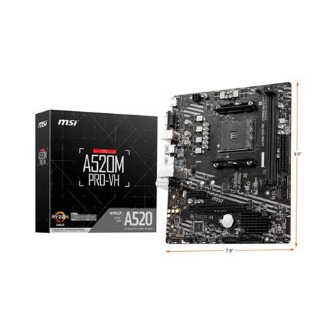 Jual mainboard motherboard PC MSI A520M PRO VH mobo AMD AM4 - Kota ...