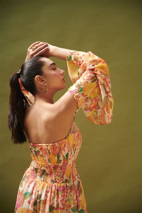 Printed High Low Tube Dress