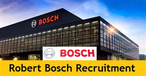 NEW JOBS UPDATES: Robert Bosch Recruitment