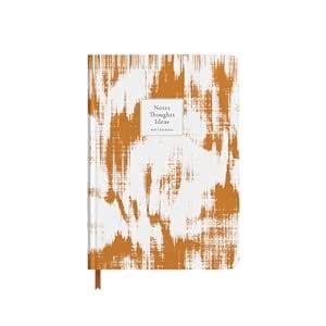 Moodboard Premium Writing Notebook Brown IkkatA5 Plain Hard Cover Diary ...