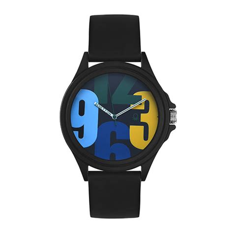 United Colors Of Benetton Black Round Dial Quartz Analog Men Watch ...