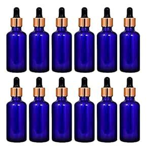 Buy nsb herbals 50 ML Blue Round Empty Glass Bottle + Glass Dropper ...