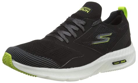 Buy Skechers Mens GO Run Hyper Burst Black/White/Lime Running Shoes -7 ...