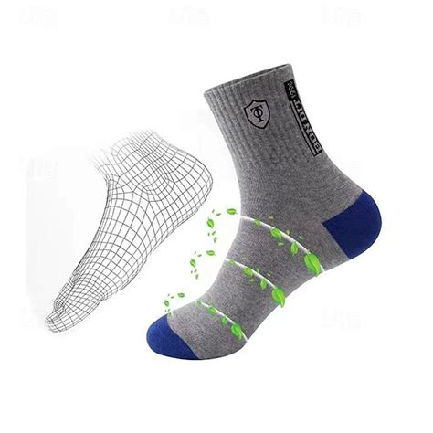 Men's 10 Pairs Multi Packs Socks Crew Socks Running Socks Casual Socks ...