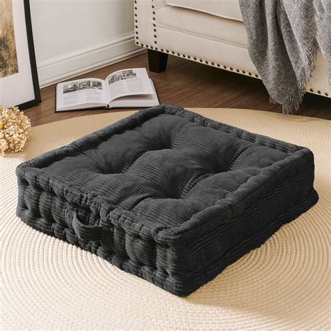 Amazon.com: Wellsin Square Floor Pillows for Adults Kids - Meditation ...