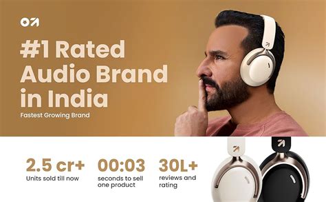 GOBOULT Newly Launched Soniq Over Ear Bluetooth Headphones with 70H ...