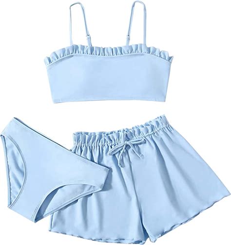 Betadog Teen Girl Swimsuit Bikini 3 Piece Set with Skirt India | Ubuy